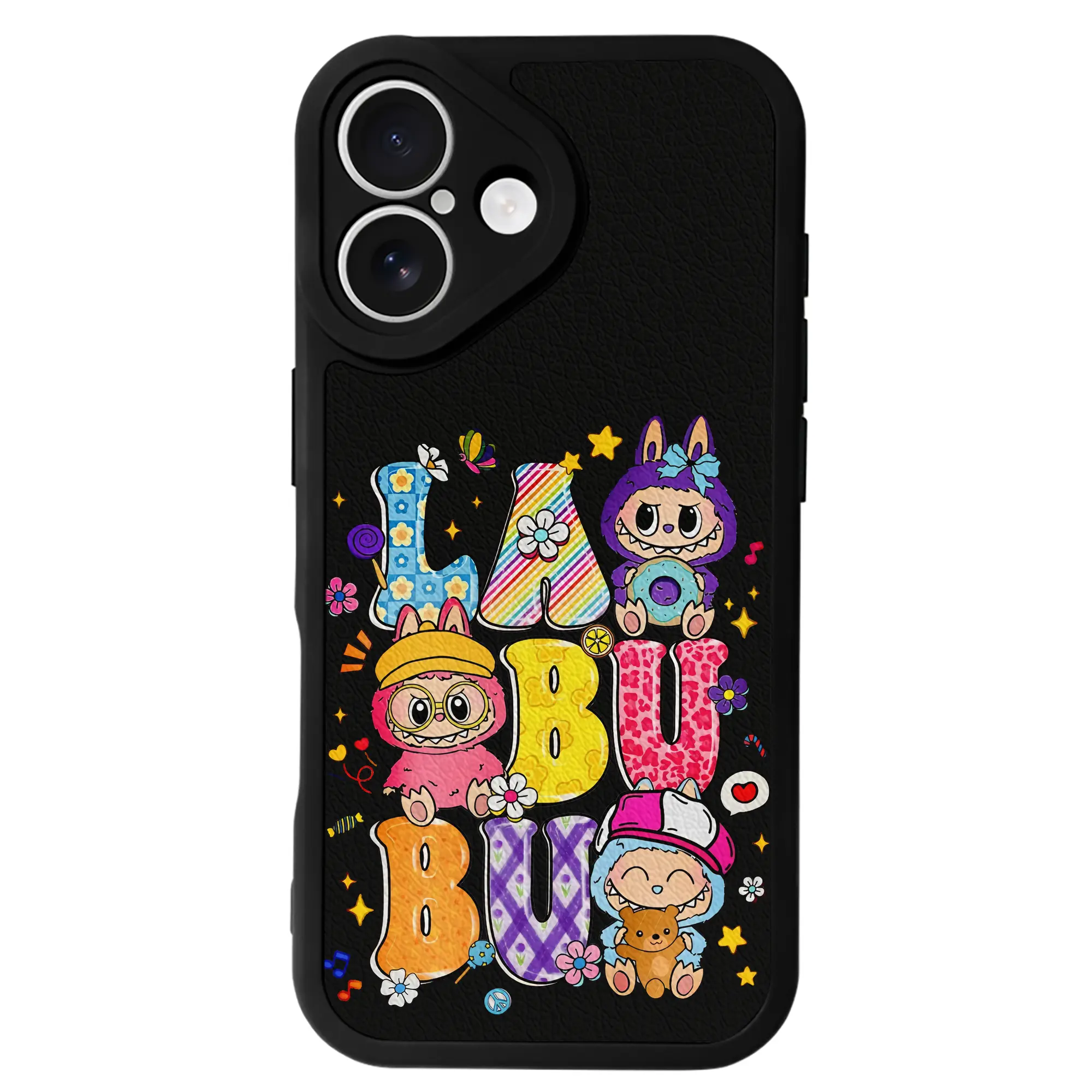 ラブブ グッズ ラブブ - IPhone 16シリーズ対応 ・ シリコンスマホケース ・ レザー調 ・ 高精度フィット ・ 耐衝撃 ・ ワイヤレス充電対応 ・ 精密カット